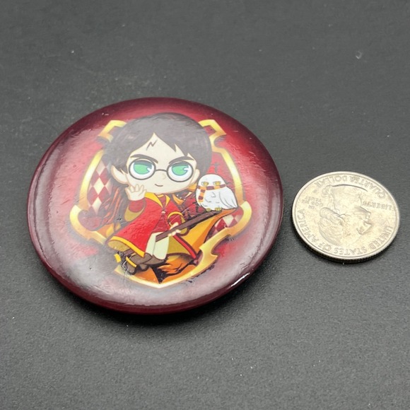 Harry Potter Anime Cartoon Wizard Button Pin - Picture 2 of 3